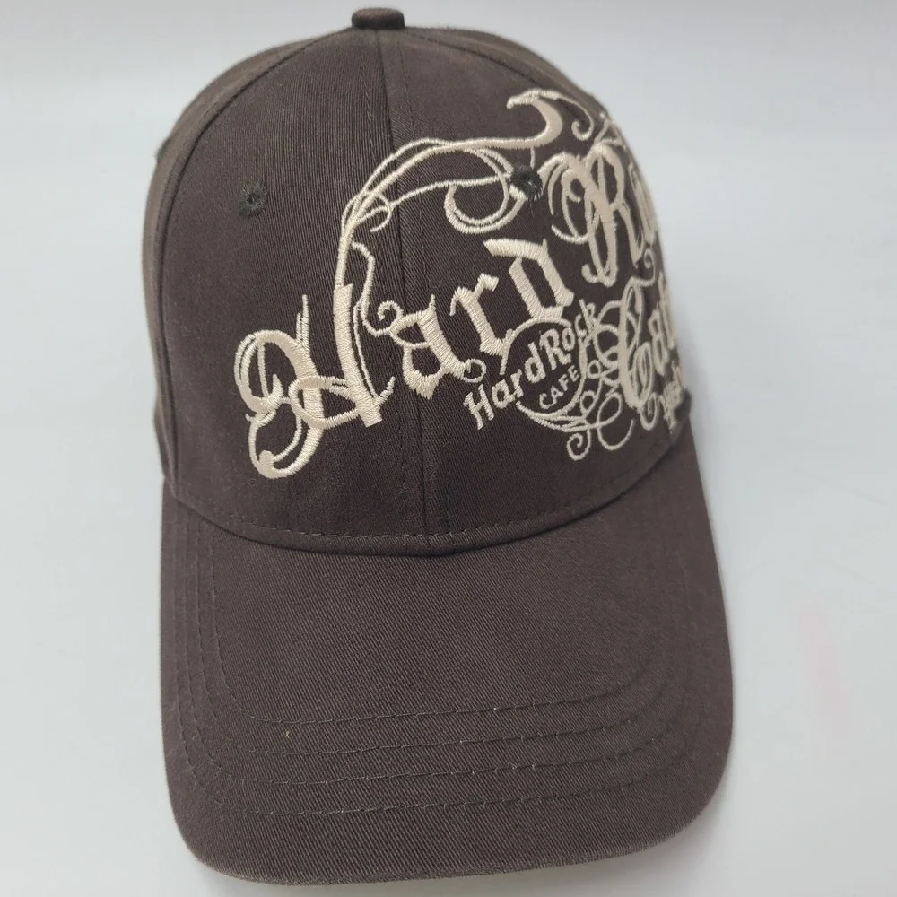 Hard Rock Cafe Hat Fitted (Seems S-M) Brown Washington DC Travel Souvenir‎ Men